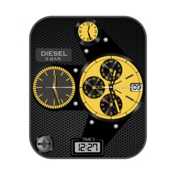 DieselBlack蜂窝黑金机械表盘.clock