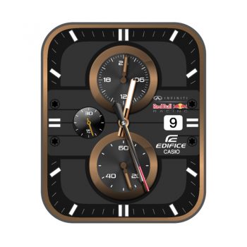 卡西欧联名黑棕机械表盘.clock