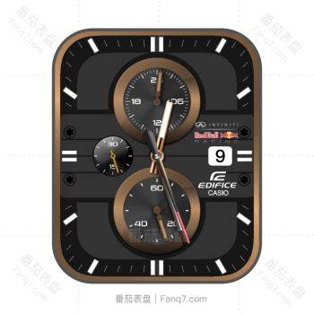 卡西欧联名黑棕机械表盘.clock