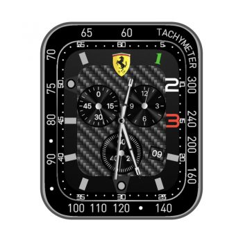 FerrariScuderia法拉利黑色机械表盘.clock
