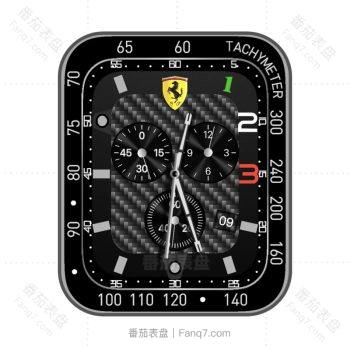 FerrariScuderia法拉利黑色机械表盘.clock