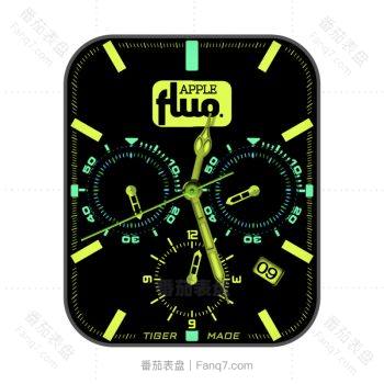 APPLE苹果手表炫酷黄黑表盘.clock