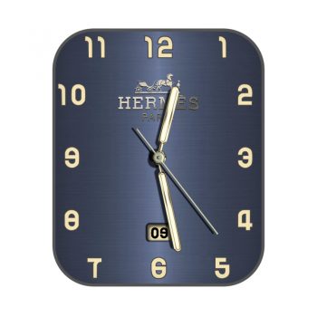 爱马仕Hermes高级蓝简约表盘.clock