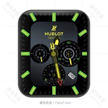 HUBLTO宇舶黑色带绿高级表盘.clock