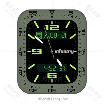 InfantryFluo鹰轰墨绿表盘.clock
