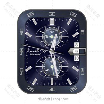 Kenneth Cole凯尼斯·柯尔高贵靛蓝色机械表盘.clock