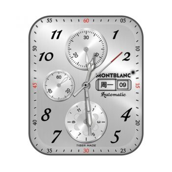 Montblanc万宝龙珍珠白机械表盘.clock