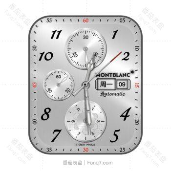 Montblanc万宝龙珍珠白机械表盘.clock