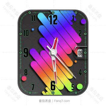 Multicolor炫酷艺术五彩表盘.clock