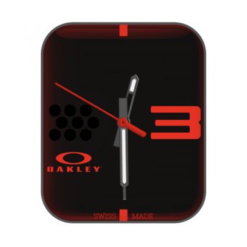 OakleyRed欧克利红色简约机械表盘.clock