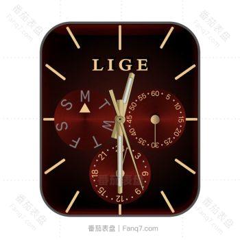 RedLige利格黑红机械手表.clock