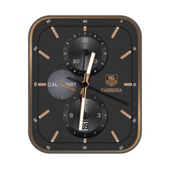 泰格豪雅手表TAG HEUER黑棕机械表盘.clock