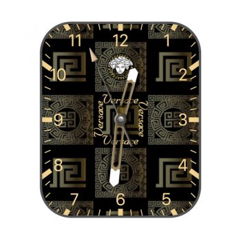 Versace范思哲黑金印花高级表盘.clock