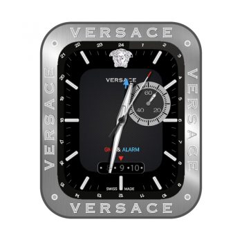 Versace范思哲黑银高级机械表盘.clock