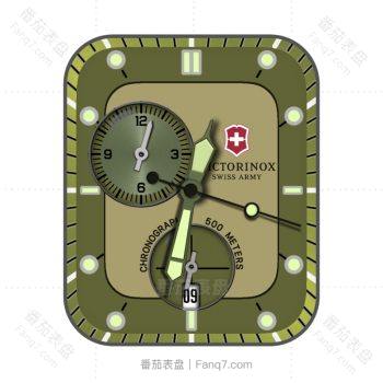 VictorinoxFluo维氏棕黄表盘.clock