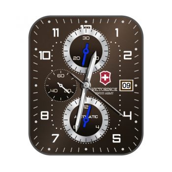 VictorinoxFluo维氏棕色机械高级表盘.clock