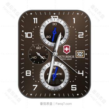 VictorinoxFluo维氏棕色机械高级表盘.clock