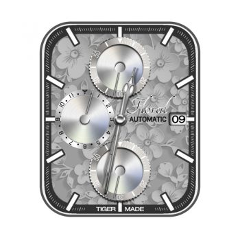 White floral高级花瓣表盘.clock