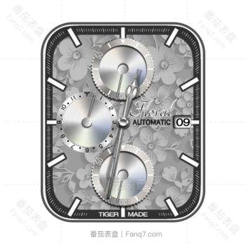 White floral高级花瓣表盘.clock