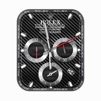 劳力士ROLEX炫酷黑白个性潮流表盘.clock