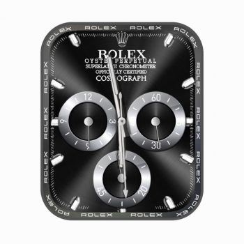 劳力士ROLEX炫酷黑白光面个性潮流表盘.clock