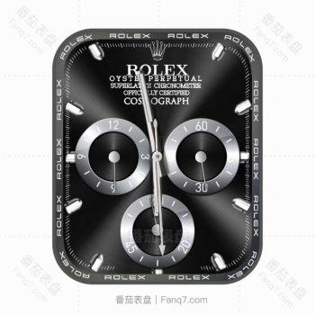 劳力士ROLEX炫酷黑白光面个性潮流表盘.clock