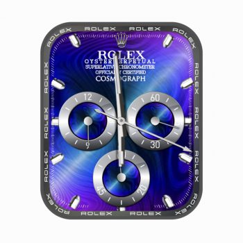 劳力士ROLEX炫酷霓虹蓝紫个性潮流表盘.clock
