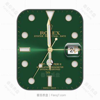 劳力士ROLEX绿水鬼个性潮流表盘.clock