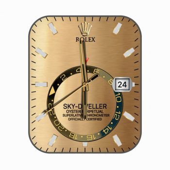 劳力士ROLEX黄棕光面个性潮流表盘.clock