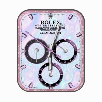 劳力士ROLEX粉镭射雷射幻彩个性潮流表盘.clock