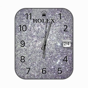 劳力士ROLEX银色镶钻个性潮流表盘.clock