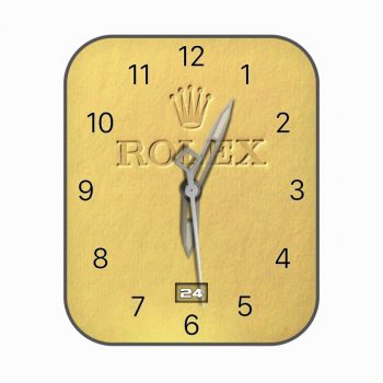 劳力士ROLEX磨砂黄个性潮流表盘.clock