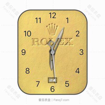 劳力士ROLEX磨砂黄个性潮流表盘.clock