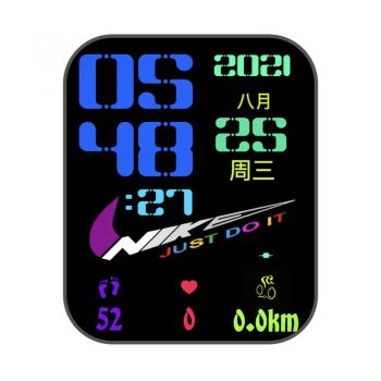 Nike耐克多彩黑底炫酷表盘.clock