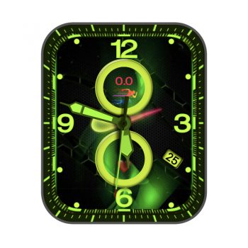 Nike耐克个性蜂窝荧光绿表盘.clock