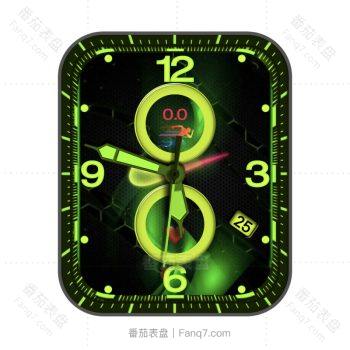 Nike耐克个性蜂窝荧光绿表盘.clock