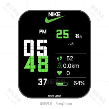 Nike耐克个性黑底简约表盘.clock