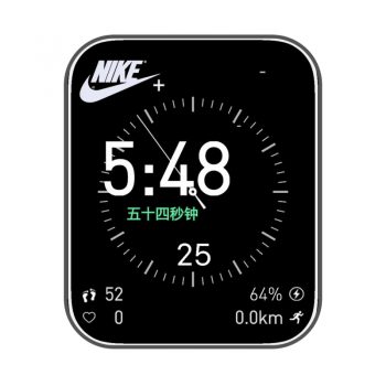 Nike耐克简约黑白表盘.clock