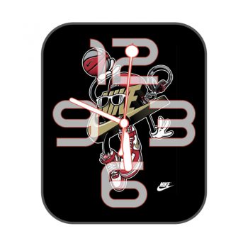 Nike耐克篮球小子黑色卡通动漫表盘.clock