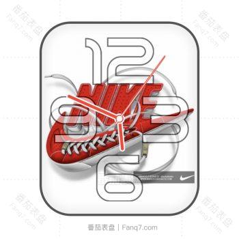 Nike耐克篮球小子白色卡通动漫表盘.clock