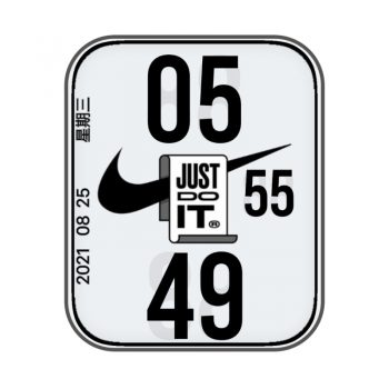 Nike耐克黑白表盘.clock