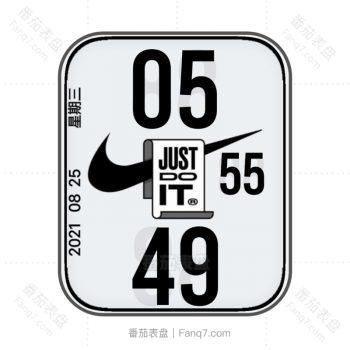 Nike耐克黑白表盘.clock