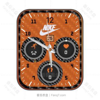 Nike耐克橙色机械表盘.clock