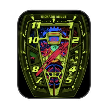 理查德米尔RICHARD MILLE迈凯轮陀飞轮RM40军绿色机械表盘.clock