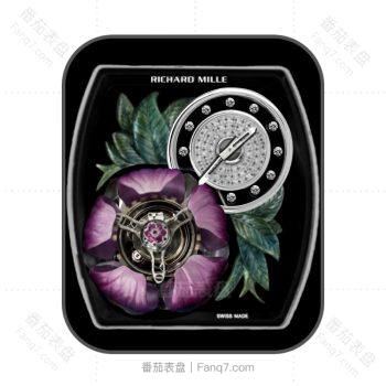 理查德米尔RICHARD MILLE女士系列RM 19-02 TOURBILLON FLEUR飞行陀飞轮表盘.clock