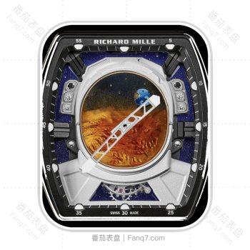 理查德米尔RICHARD MILLE价值826万火星任务限量8枚机械表盘.clock