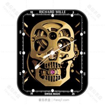 理查德米尔RICHARD MILLE男士系列RM 52-01价值568万骷髅头表盘.clock