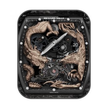 理查德米尔RICHARD MILLE凤凰与龙价值675万龙凤RM57-1表盘.clock