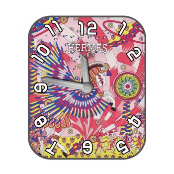 爱马仕Hermes粉黄马戏团艺术表盘.clock