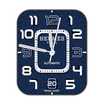 爱马仕Hermes牛仔蓝纹理表盘.clock